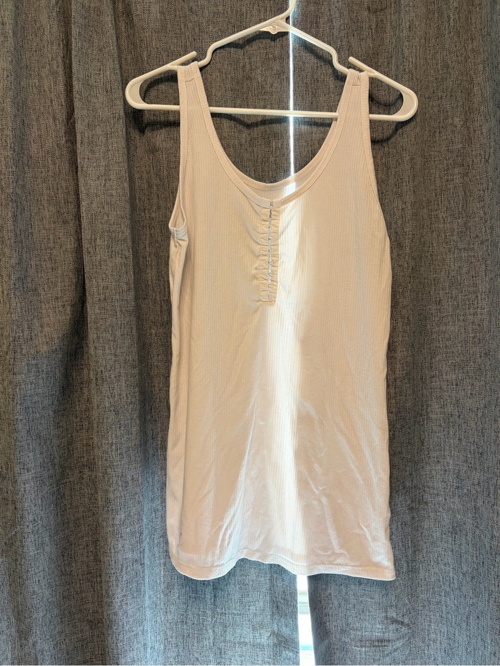 torrid Cream Ribbed Tank Top